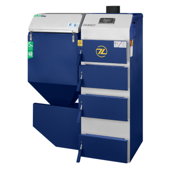 ZĘBIEC KORAL 25 kW - górny czopuch