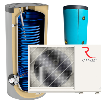 Pakiet z pompą ciepła ROTENSO Airmi  Monoblock  8 kW